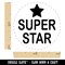 Super Star Fun Text Teacher School Self-Inking Rubber Stamp for Stamping Crafting Planners